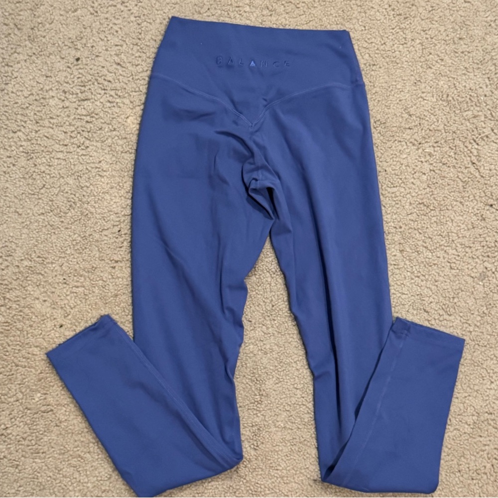 Women's Blue Leggings - Picture 3 of 5